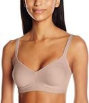 Warner's Women's Easy Does It® Underarm-Smoothing with Seamless Stretch Wireless Lightly Lined Comfort Bra Rm3911a, Toasted Almond, 40D