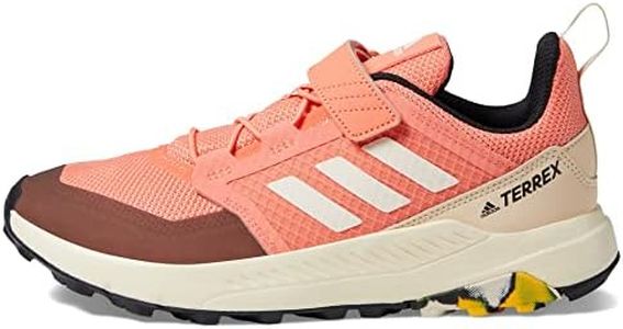 adidas Unisex-Child Terrex Trailmaker Sneaker, Coral Fusion/Wonder White/Solar Gold, 1.5 Toddler