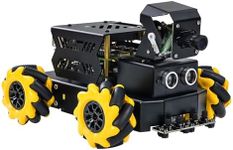 Yahboom Raspberry Pi 5 AI Vision ROS2 Robot, 360 Moving Electronic Robot Kit, Recognition, Tracking, Line Patrol, for Python Program Projects, ROS2 Ubuntu22.04 Pi 5 Official System