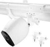 HOLACA Gutter Mount for Arlo Pro 3, Arlo Pro 4, Arlo Pro 2, Arlo Ultra/Ultra 2, Arlo Essential, EufyCam 2C Camera Weatherproof-Arlo Accessories Outdoor Mount 2 Pack (White)