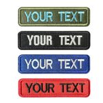 Custom Name Patch, 2PCS Personalized Embroidery Name Tag Tactical Morale Name Patch for Uniform Jacket Backpacks Vest Dog Harness, Iron-on or Hook