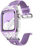 i-Blason Cosmo Luxe Case for Apple Watch Series 8/7/6/SE/5/4 [45mm/44mm/41mm/40mm], Stylish Protective Case with Adjustable Soft Strap Bands