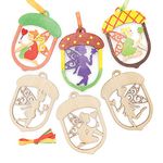 Baker Ross FE702 Autumn Fairy Wooden Decorations - Pack of 10, Wooden Crafts for Children to Decorate and Display, Make Your Own Decorations