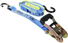 2 x JMV Ratchet Strap Tie Down Assembly | 35mm x 6M | L/C 1000kg | S-Hook