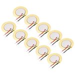 uxcell 10 Pcs Piezo Discs 35mm Acoustic Pickup Transducer Microphone Trigger Buzzer Drum Guitar