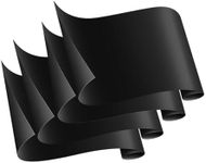 Lifhety 4 Pack Universal Oven Liner 32x50cm, Oven Liners for Bottom of Fan Assisted Ovens, Non-Stick Oven Protector Sheets, BBQ Grill Mat Easy Clean, Time Saving Kitchen Accessories