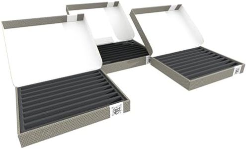 Feldherr 3 pcs. Value Pack Storage Box FSLB040 Compatible with Model Railway locomotives, Wagons and Vehicles Standing - 9 Slots Compatible with N Scale