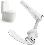 1pcs Universal Toilet Handles Flush Lever,Chrome Plated Replacement Toilet Tank HandleAlloy Split Toilet Handle,Victorian Style Toilet Handle,Toilet Flush Handle for Toilet WC Cistern Tank(Silver)