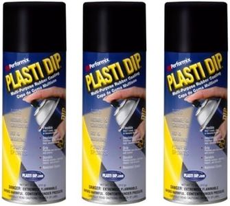 3 PACK PLASTI DIP Mulit-Purpose Rubber Coating Spray BLACK 11oz Aerosol