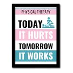 JABSY Physiotheraphy Clinic Hospital Motivational Framed Poster | Best for Physiotherapist Doctor Gift (A4 Size) (It Works)