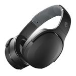 Skullcandy Crusher Evo Over-Ear Wireless Headphones with Sensory Bass, 40 Hr Battery, Microphone, Works with iPhone Android and Bluetooth Devices - Black