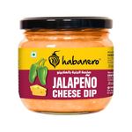 Habanero Jalapeno Cheese Dip 300gm | Use as a Salad Dressing, Dip, Spread on Bread for Cheesy Creamy Sandwich, 100% Vegetarian I Extra Creamy and Delicious I with A Kick of Jalapeno