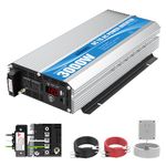 Modified Sine Wave Power Inverter 3000 Watt DC12 Volt to AC 120 Volt with Remote Control and LED Display Dual AC Outlets & USB Port for RV Truck Boat by GIANDEL