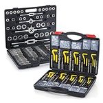 Segomo Tools Metric & SAE 261 Piece HSS Drill Thread Repair Kit & 110 Piece Tap & Die Tool Set Bundle - THREAD261-110MM