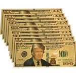 Trump Dollar Bills, President Donald Trump Bank Note for Collectors Republican, 10pc 100, Medium