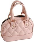 Rebecca Girls Mini Shell Satchel Purse Kids Cute Top Handle Handbag Chain Crossbody Bag (F-Pink)