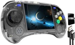 RG ARC-S Retro Handheld Game Linux System RG3566 4.0 inch IPS Screen,RGARC S with1G 128GTF Card Pre-Installed 4541 Games Supports 5G WiFi 4.2 Bluetooth Online Fighting,Streaming and HDMI