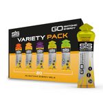 Science In Sport GO Isotonic Energy Gels, Running Gels with 22g Carbohydrates, Low Sugar, Variety Pack of Assorted Flavours, 60ml Per Serving (20 Pack)