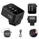 Godox X3-O Wireless Flash Trigger for Olympus/Panasonic Camera OLED Touch Screen for Camera 2.4GHz Wireless 1/8000S HSS TTL Tcm Function Built-in Rechargeable Battery Remote Camera Flash Trigger