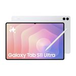 Samsung Galaxy Tab S11 Ultra with AI, Hexagonal S-Pen in-Box, 36.9 cm (14.6 Inch) Dynamic AMOLED 2X Display, 120Hz Refresh Rate, Pre Loaded Pro Apps, 12GB RAM, 256GB Storage, Wi-Fi Tablet, Silver