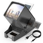 DIGITNOW!35mm Slide and Film Viewer, 3X Magnification LED Lighted Illuminated Viewing,USB Powered/Battery Operation-for 35mm Slide Negatives