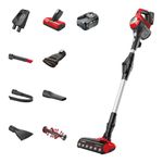 Bosch BCS71PETGB Unlimited 7 ProAnimal Cordless Stick Vacuum with Pet Cleaning Accessories, Auto Detect Mode, Flex Tube Design, Interchangeable 18V Battery, 40 Minutes Run Time, Tomato Red