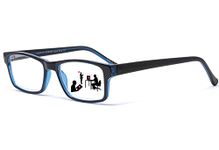 SightLine Multifocus Reading Glasses with Anti-Reflective Progressive Magnification Lenses and Optical Quality Frame (1.00)