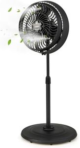 COSTWAY Outdoor Misting Fan, 16-Inch Oscillating Pedestal Fan with Adjustable Height, 3 Mist Levels, 3 Speeds, 90° Oscillation, 35° Tilt Angle, GFCI Plug, Standing Fan for Outside Patio Backyard