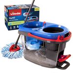 Vileda H2PrO Spin Mop System - Separates clean and dirty water - Effortless wringing - Microfibre cleaning - Easy assembly - Ergonomic design - Formerly known as Vileda RinseClean