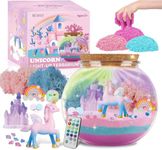 Unicorn Terrarium Kit for Kids, Light-Up Unicorn Arts and Crafts Toys for Girls, Birthday Gifts for Girls Age 4 5 6 7 8-12 Year Old