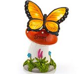 VP Home Butterfly Dream Mushroom Solar Powered LED Outdoor Decor Garden Light Great Addition for Your Garden, Solar Powered Light Garden Gnome, Decorative Gifts