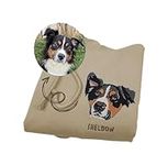 LUMINOUS PUBLISHING Personalized Pet from Your Photo Embroidered Sweatshirt, Custom Pet Face and Pet Name Sweatshirt