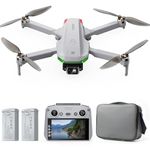 Drone with EIS 4K Camera for Adults, GPS Drone with Screen on Controller, 70 Mins Flight, 10KM Long Range Transmission, AI Track & Orbit Mode, Follow Me, Under 249g, Mini Drone for Beginner