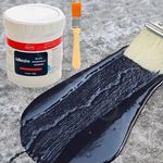 VazzLox Crack Seal Glue 300g with Brush Black Rubber for Waterproofing Glue for Waterproof Roof Leakage Crack Seal Glue Roof Water Leakage Solution Water Proof Glue for Tile Wall