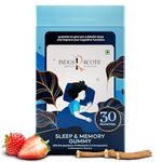 Indus Roots Sleep Gummies for Deep Sleep, With Melatonin 5mg and Ashwagandha, Helps in reducing stress, Improves Muscle Recovery for Men and Women, Vegan, Strawberry Flavor - 30 Gummies (Pack of 1)