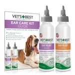 Vet's Best Ear Relief Wash & Dry for Dogs Ear Cleaner Kit