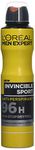 L'Oréal Paris Men Expert 96H Invincible Sport Anti-Perspirant Deodorant for Men, 250ml Pack of 6, Bulk Buy