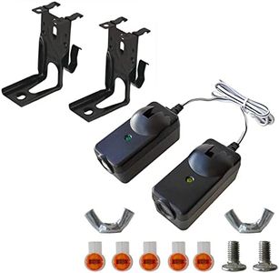 41A5034 G801CB-P Garage Door Sensors Kit with 2 Mounting Brackets Replacement Saftey Sensors Compatible with Liftmaster/Sears/Chamberlain/Craftsman Garage Door Operators Made After 1997 (1 Door Set)