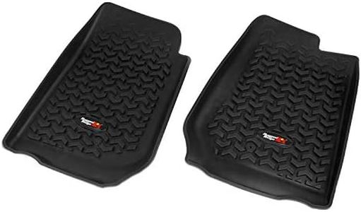 Rugged Ridge 12920.02 Floor Liner, Front; Black, 2007-2018 Jeep Wrangler Unlimited JK 4 Dr