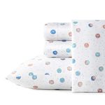 Poppy & Fritz - Queen Sheets, Cotton Percale Bedding Set, Crisp & Cool, Lightweight Home Decor (Polka Donuts, Queen)