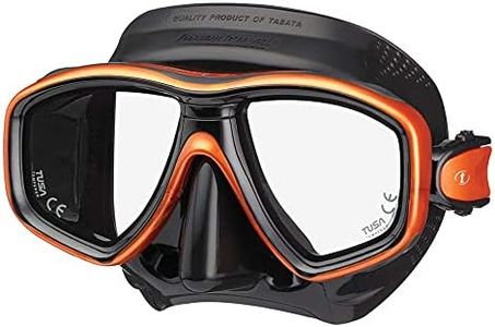TUSA M-212 Freedom CEOS Scuba Diving Mask, Black/Energy Orange