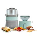Havells Nutri Grind 3 in 1 Wet & Dry Grinder with 400W High Torque Induction Motor | 1400 RPM Slow Speed Grinding | Quality Coarse Stones | 2 Yr Manufacturer Warranty| Stainless Steel
