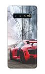 ELRACases� Red Sports Car Back Cover Case for Samsung S10 Plus (6.4"), SM-G975F / DS, SM-G975U, SM-G975W Back Cover -(V6) RAJ1007