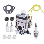 labwork 300486 Carburetor Fuel Filter Line Repower Tune-Up Kit Replacement for Earthquake E43 E43CE E43WC Auger MC43 MC43E MC43CE MC43RCE MC43ECE Tiller MD43 WE43 WE43E WE43CE Edger