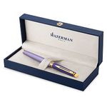 Waterman Hémisphère Rollerball Pen | Metal & Purple Lacquer with Gold Coated Trim | Gift Box