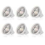 Simba Lighting LED MR16 5W 12V Light Bulb (6 Pack) 35W to 50W Halogen Spotlight Replacement for Landscape, Accent, Track Lights, Desk Lamps, FWM C EXN, GU5.3 Bipin Base, 5000K Daylight, Not Dimmable