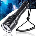 APLOS AP20 Scuba Dive Light - 2000 Lumens Scuba Diving Flashlight, IPX8 Waterproof Underwater Torch with Rechargeable Battery and Charger