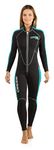 Cressi Men's and Ladies' Full Front Zip Wetsuit for Swimming, Snorkeling, Scuba Diving - Lido Long: Designed in Italy