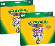 Crayola Bulk Coloured Pencils for Kids (2 Pack) - 60 Assorted Colours, Art Supplies For Crafts & Colouring Books, Bulk Preschool & Kindergarten Classroom Supplies