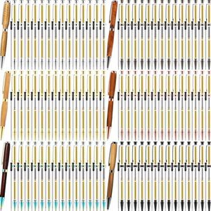 Lothee 84 Pcs 7mm Pen Making Kits for Woodturning Slimline Pen Bulk Twist Pen Kit with Refill Lathe Turning Supplies for Making Pen Office Classroom DIY Friend Teacher Student Gift (Multicolored)